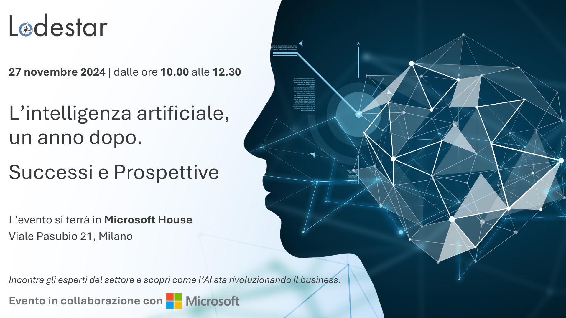 Evento Lodestar | L’intelligenza artificiale, un anno dopo: successi e prospettive